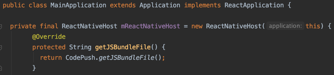 Resolve by override getJSBundleFile method of ReactNativeHost