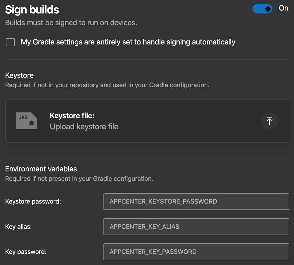 After automating your appâs build process, you need to sign it with a keystore in order to distribute the build version to testers and users