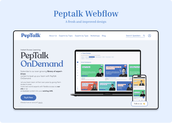 Peptalk Webflow