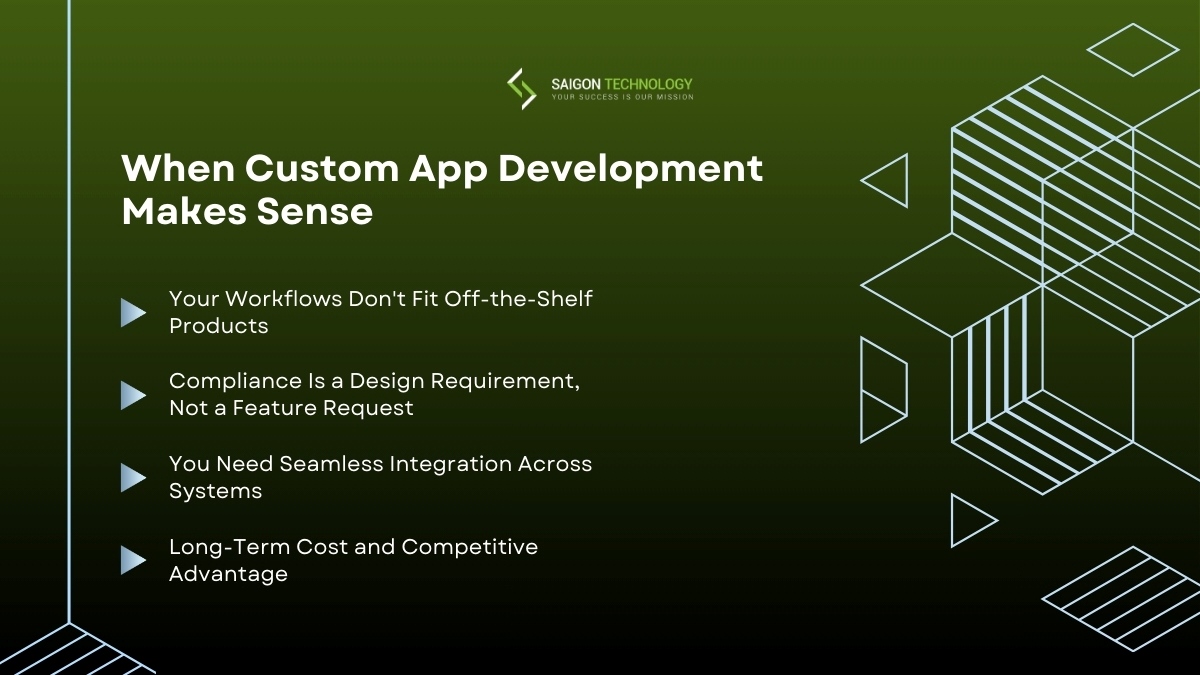 When Custom App Development Makes Sense (And When It Doesn't) When Custom App Development Makes Sense (And When It Doesn't)