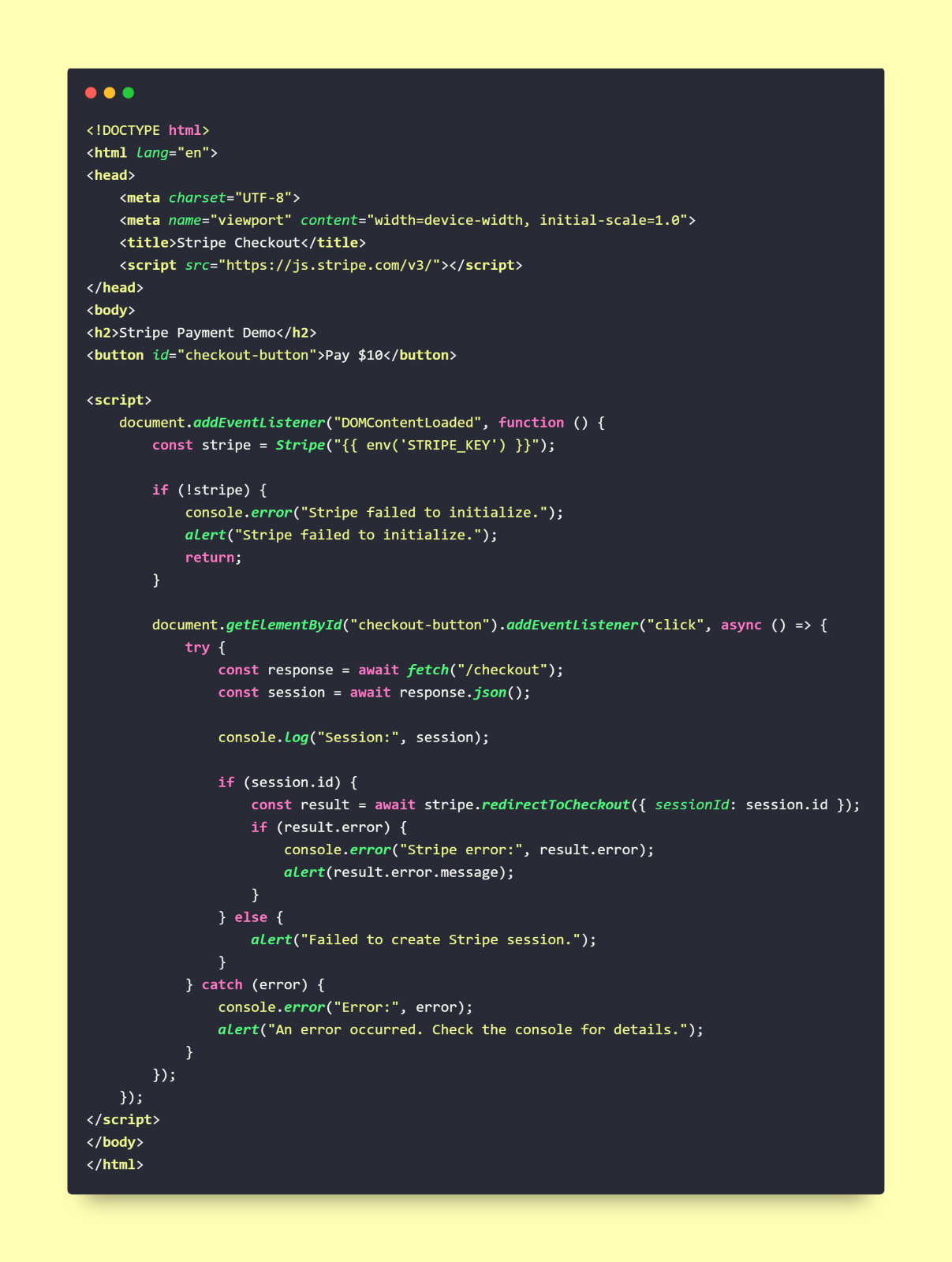 Create a Simple Frontend 