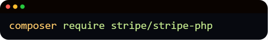 Install Stripe PHP SDK 