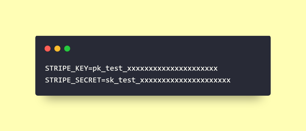 Set Up Stripe API Keys 