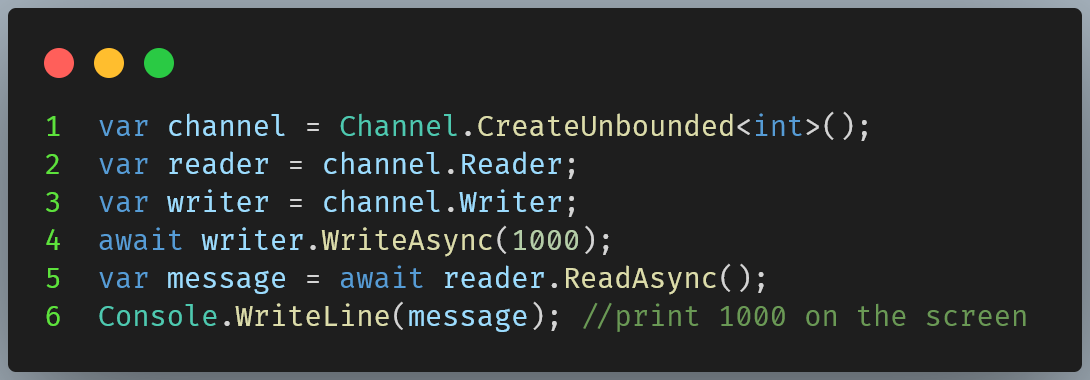  Figure 02: Sending messages using Channel.