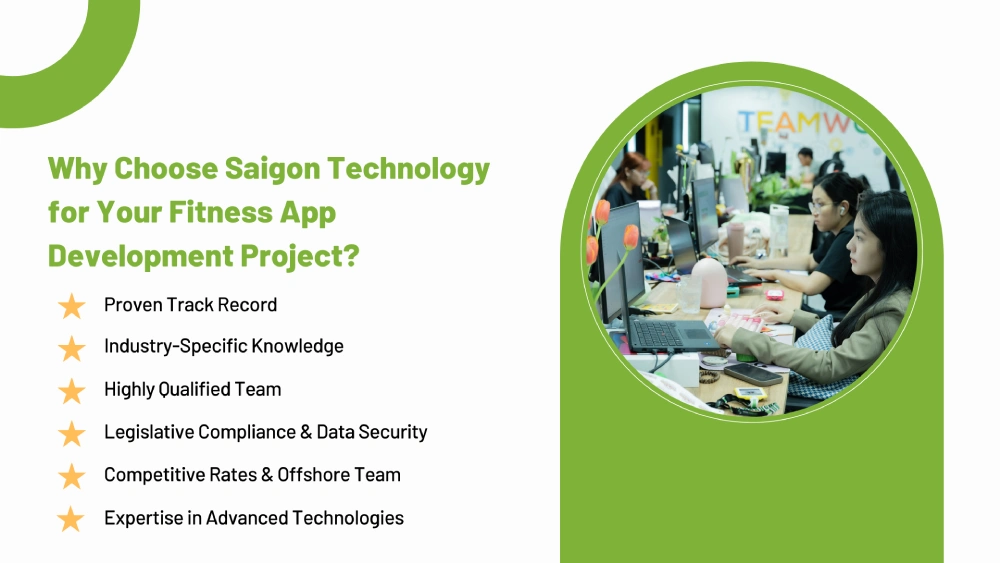 fitness app development with saigon technology