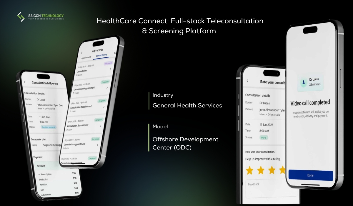 HealthCare Connect: Full-stack Teleconsultation & Screening Platform