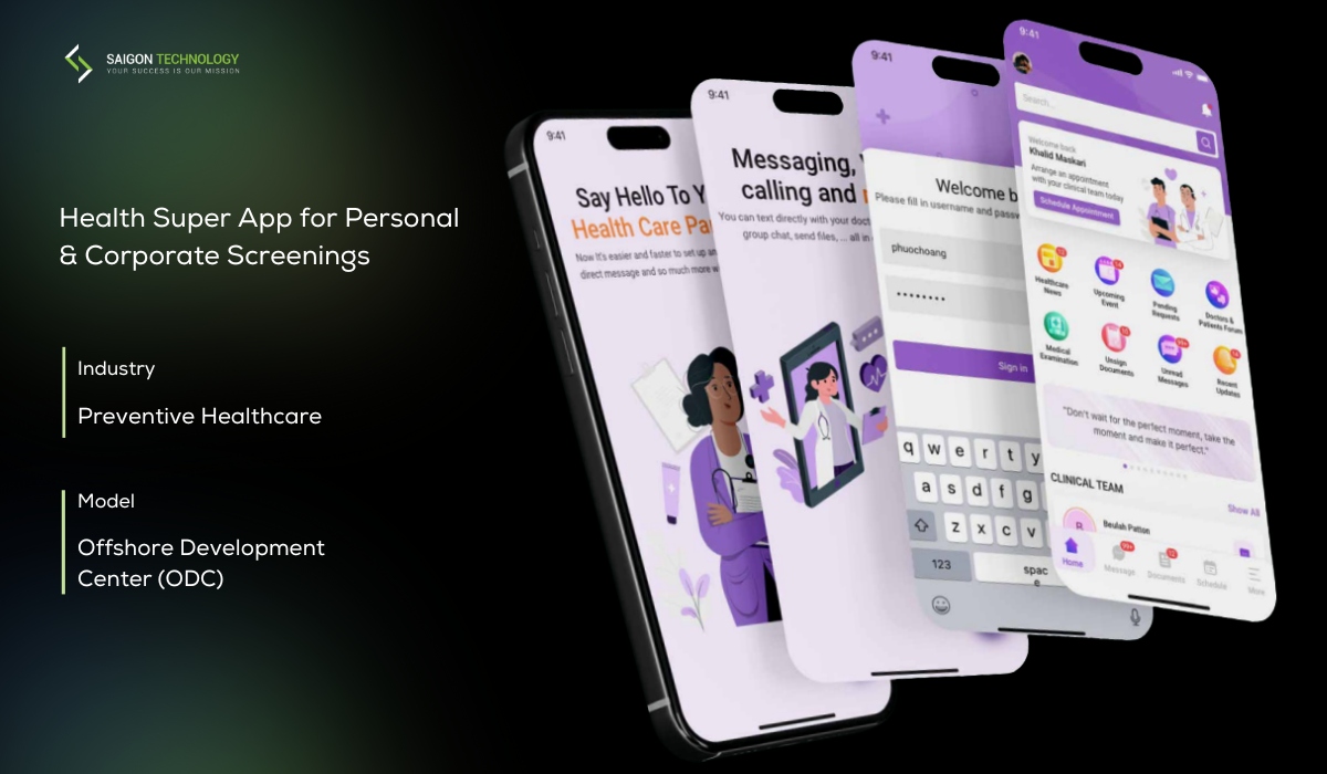 Health Super App for Personal & Corporate Screenings