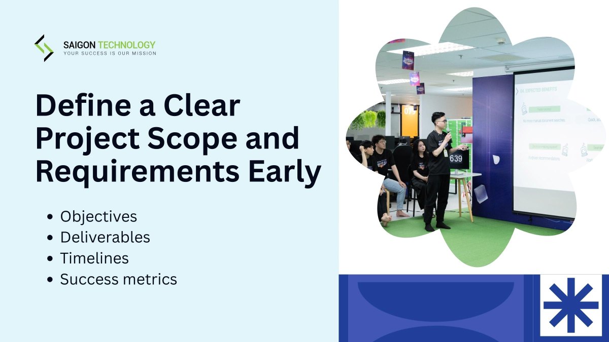 Define a Clear Project Scope and Requirements Early - Offshore Software Development
