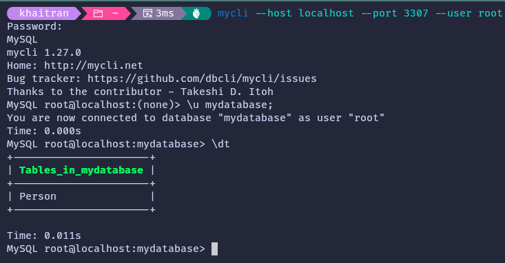 If the replication is functioning correctly, you should be able to see the table you added to the source listed in the output of this command. 