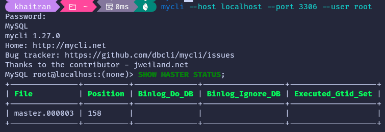  These coordinates will help you set your replicas to start replicating data from the most recent point in the log file. 