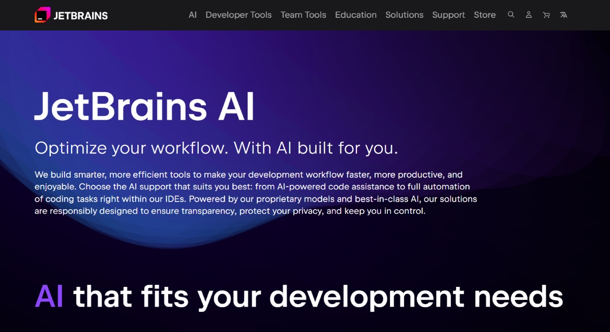 JetBrains AI Assistant — Best inside JetBrains IDEs