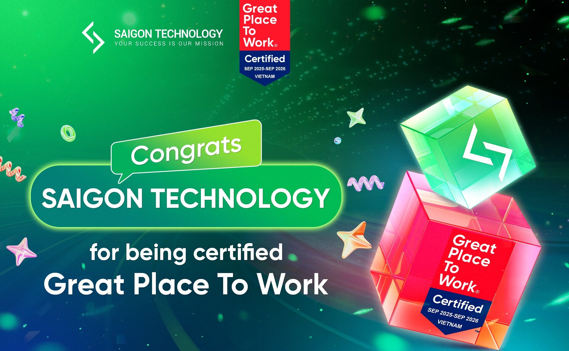 Saigon Technology Named Great Place to Work 2025