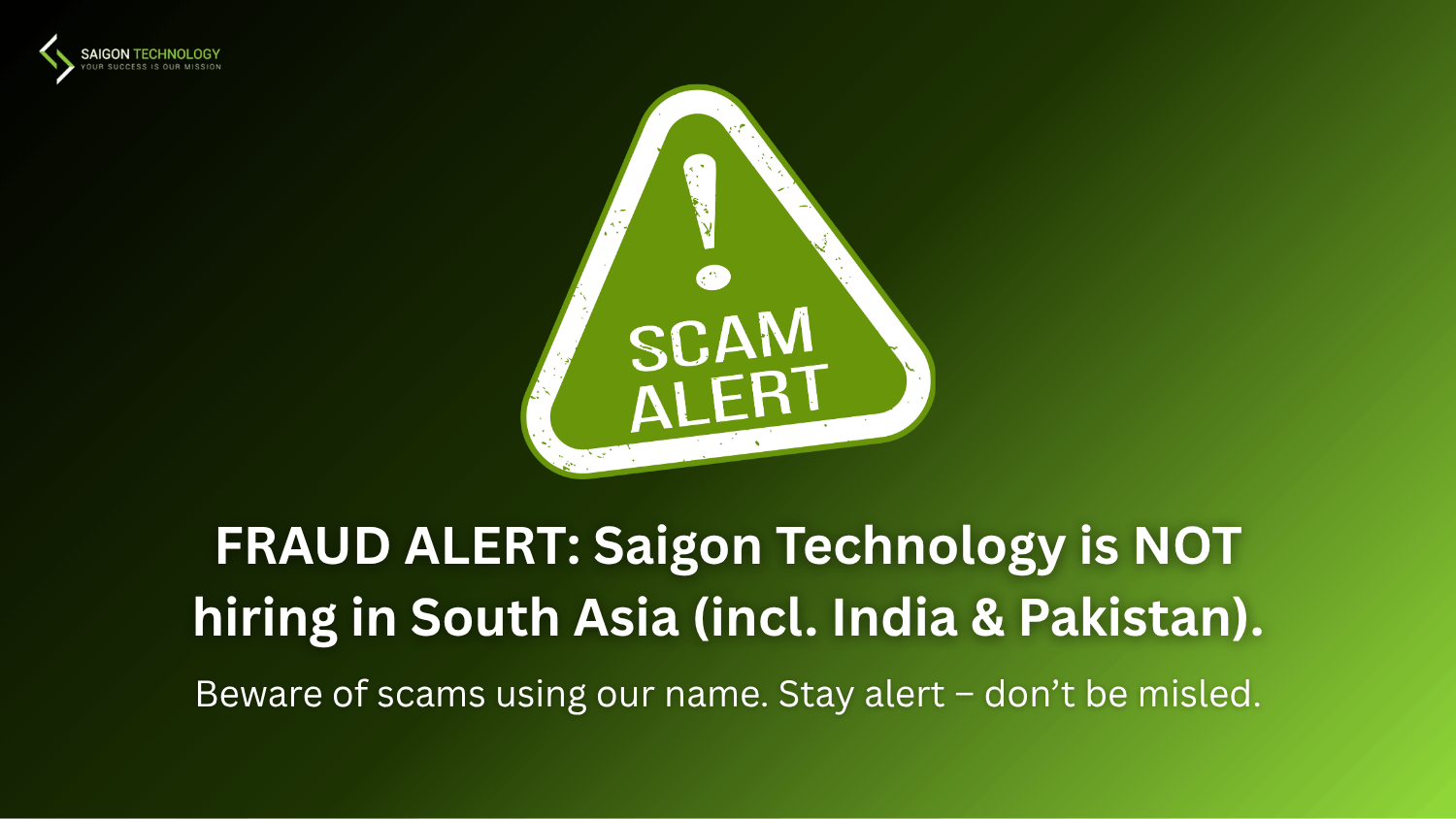 Scam alert