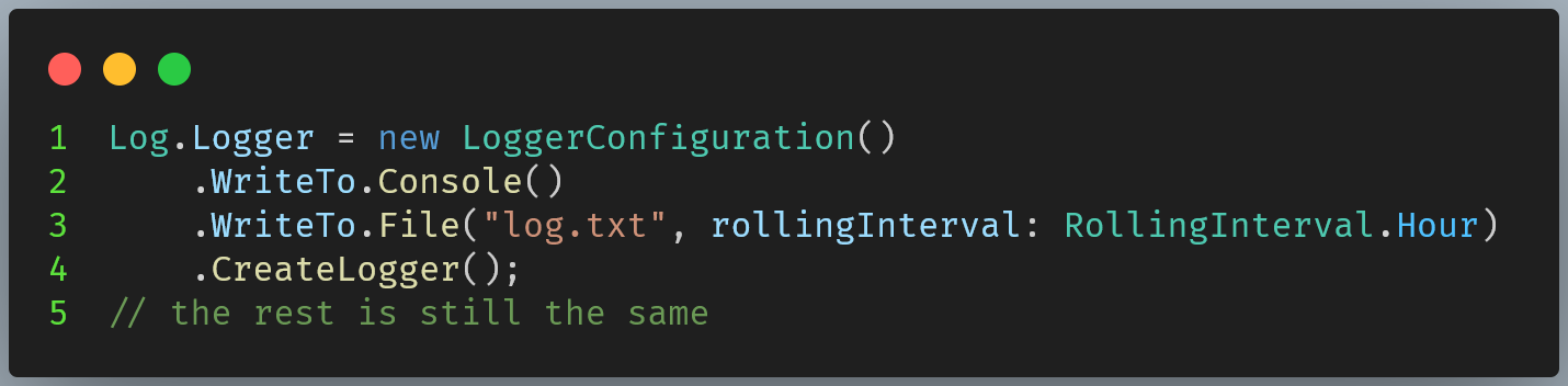 Figure 09: File rolling integration code change