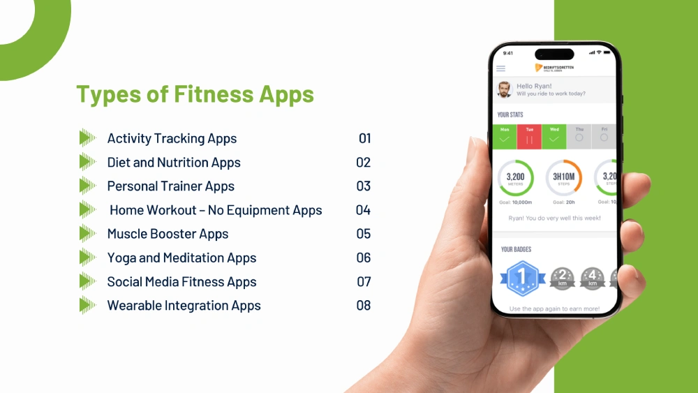 types of fitness apps